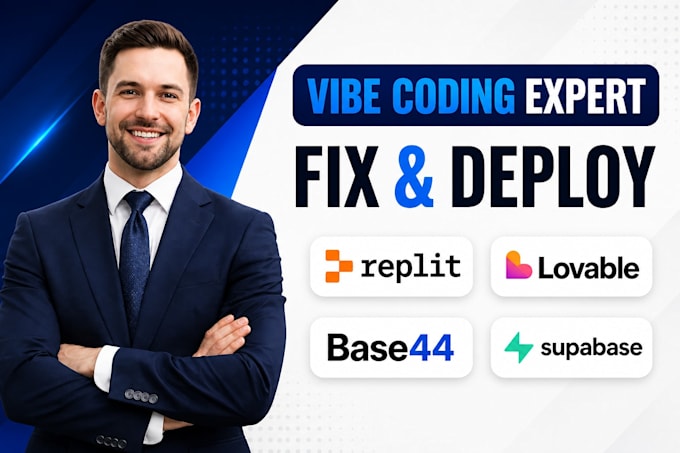 fix vibe code errors, bugs and cleanup your lovable, replit, base44, mvp apps