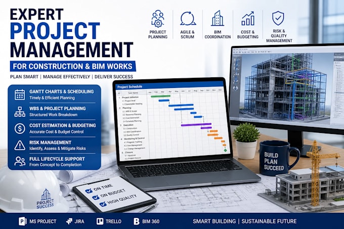 deliver expert project management for construction and bim works