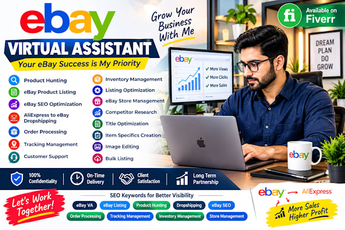 manage ebay account, store management and SEO