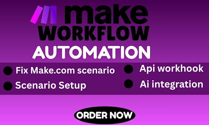fix make com, made com, setup make com automation, make automation, make expert