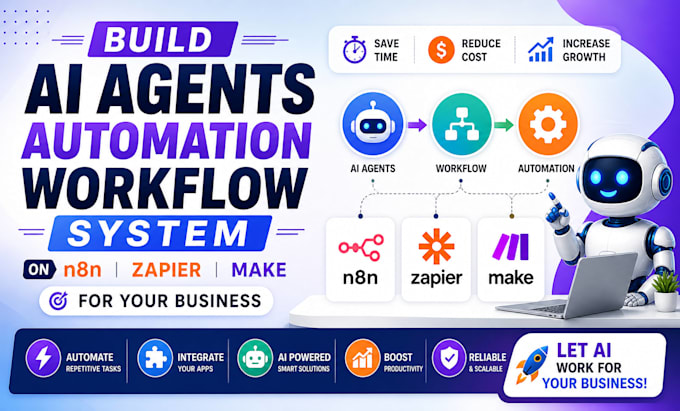 fix zaper, n8n, make ai agent automation workflow, ai chatbot, customer support