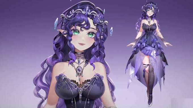 design and rig live2d vtuber model, 2d vtuber rigging, live2d design