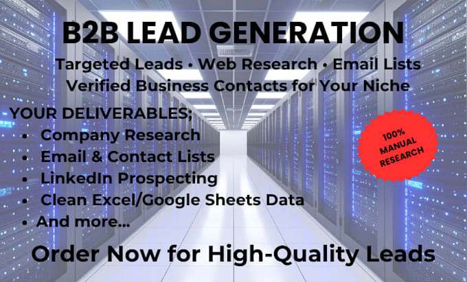 do targeted b2b lead generation and accurate web research