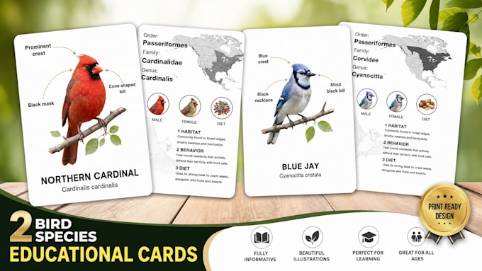 Cartes éducatives premium et cartes de faits scientifiques