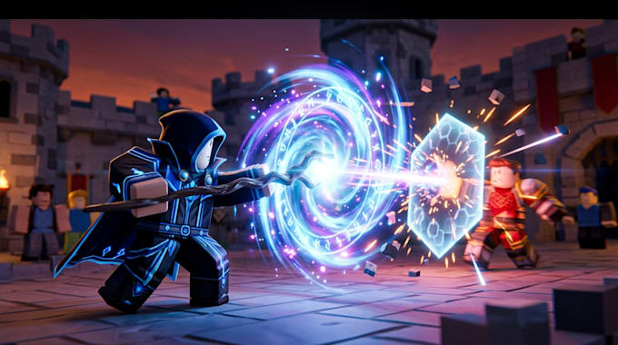 create custom roblox vfx including particles, animation, visual effects for game