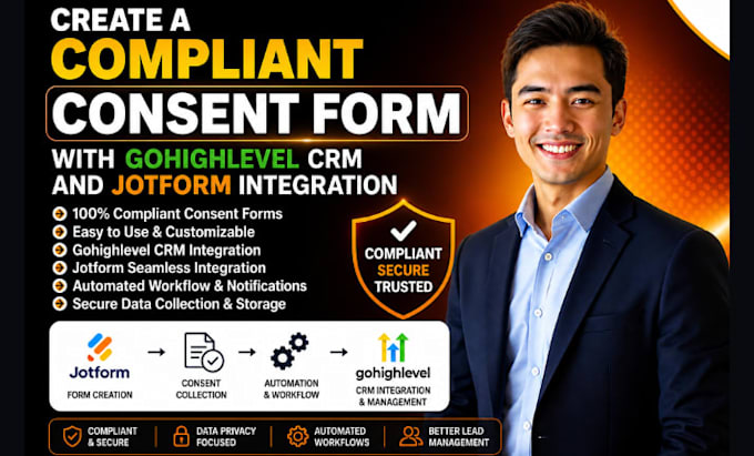 create a compliant consent form with gohighlevel CRM and jotform integration