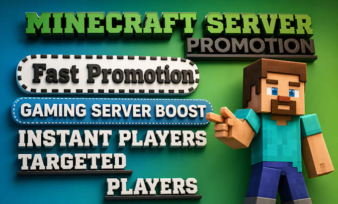 Minecraft Server Advertisement Do minecraft server promotion, discord advertising, fivem, discord ...