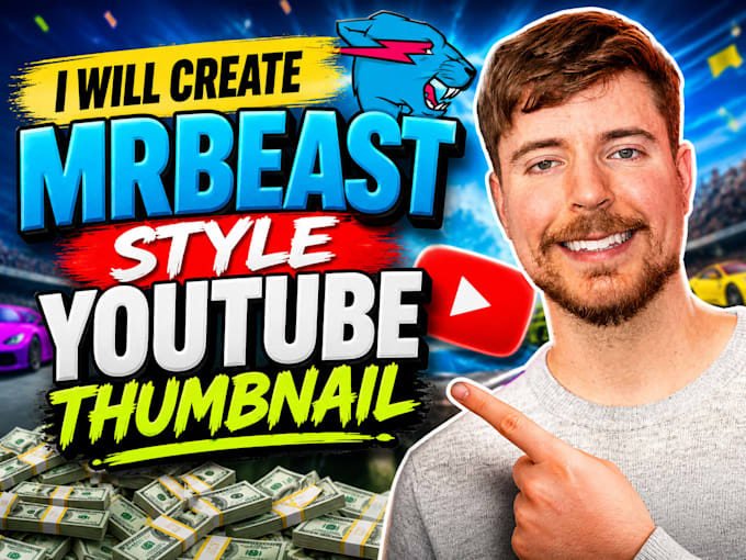 create viral mrbeast style youtube thumbnails for high CTR