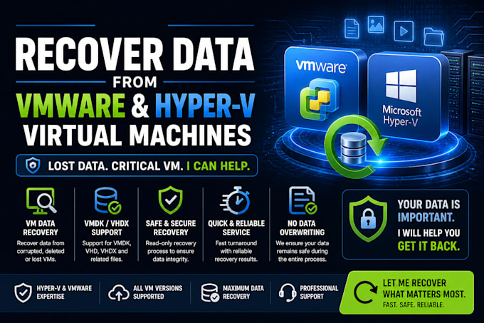do recover data from vmware and hyper v virtual machines