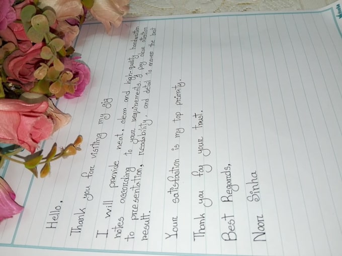 create beautiful handwritten notes and letters