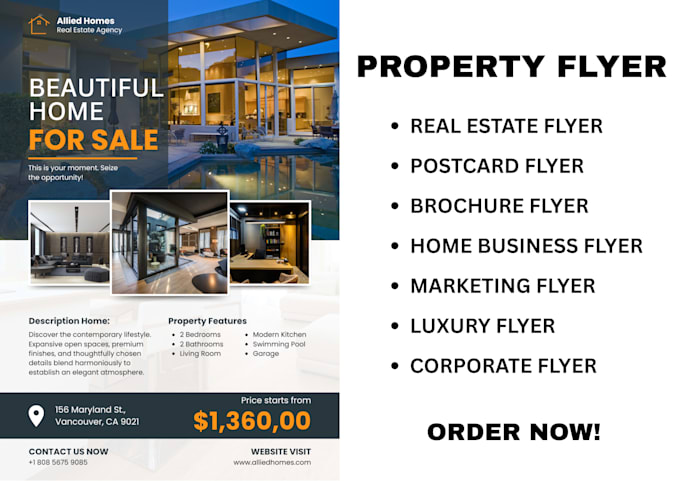 create brilliant property flyer