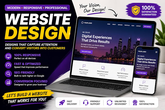 Create a professional and responsive website design by Obanorjospeh ...