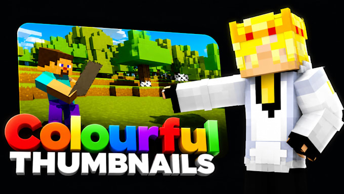 design eye catching minecraft thumbnails