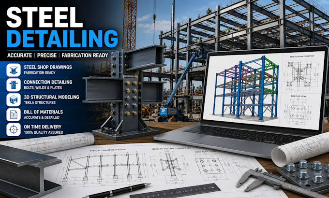 Steel detailing service, structural steel shop drawings and fabrication ...