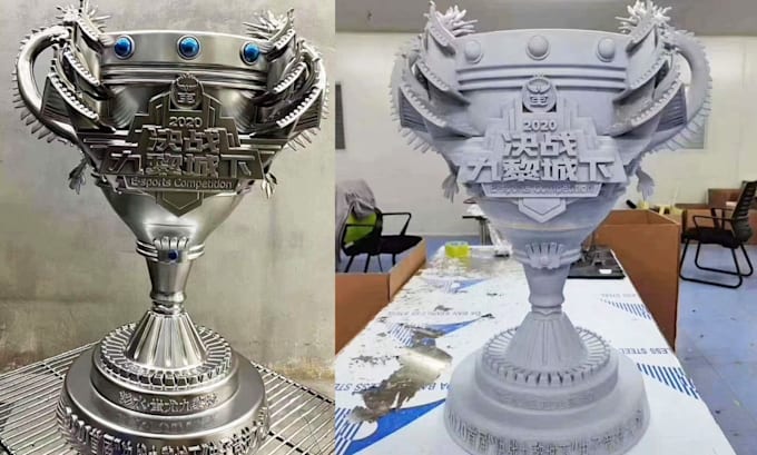 design custom 3d trophy, award, medal model for 3d printing or rendering