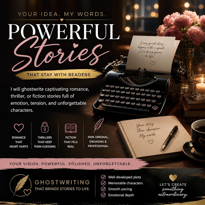 ghostwrite a captivating fiction story that hooks readers