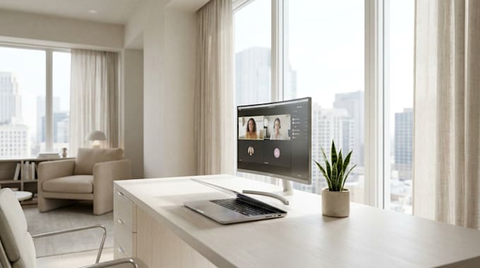 design professional zoom and meet virtual backgrounds