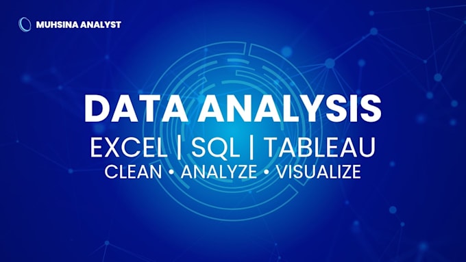 do data analysis, data cleaning and create excel dashboards
