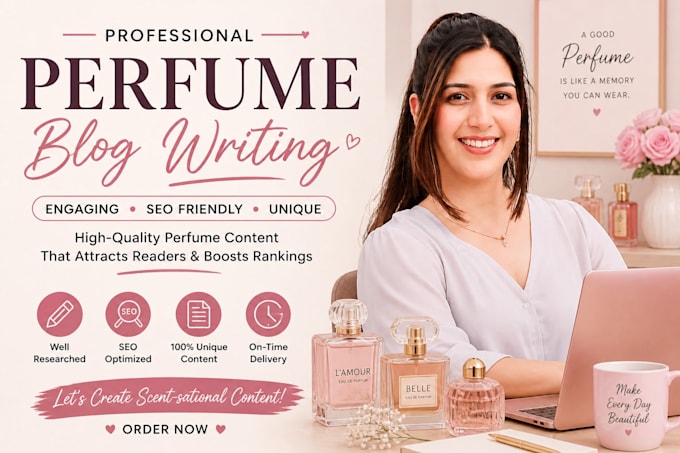 write unique fragrance and perfume articles