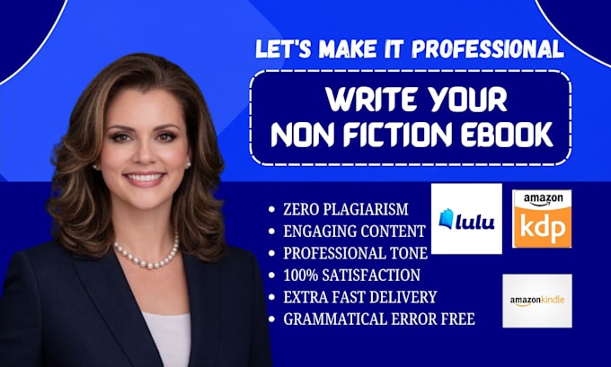 ghostwrite a professional nonfiction or self help ebook