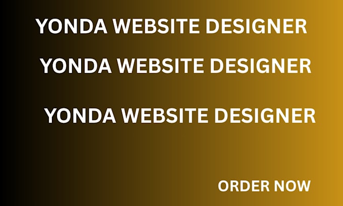 design  yonda website for you