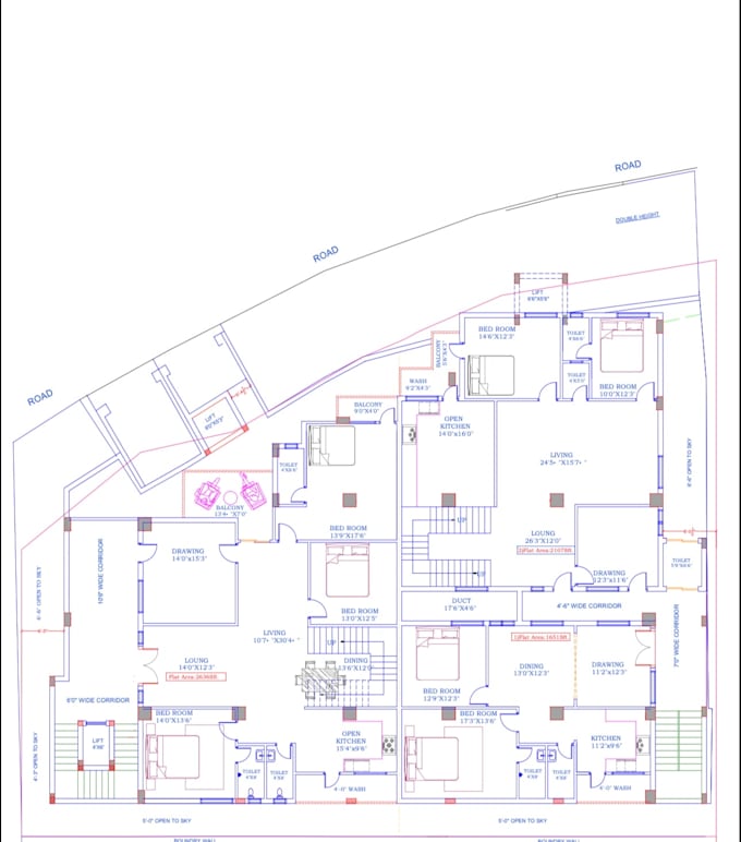 create detailed autocad drawings with multiple revisions
