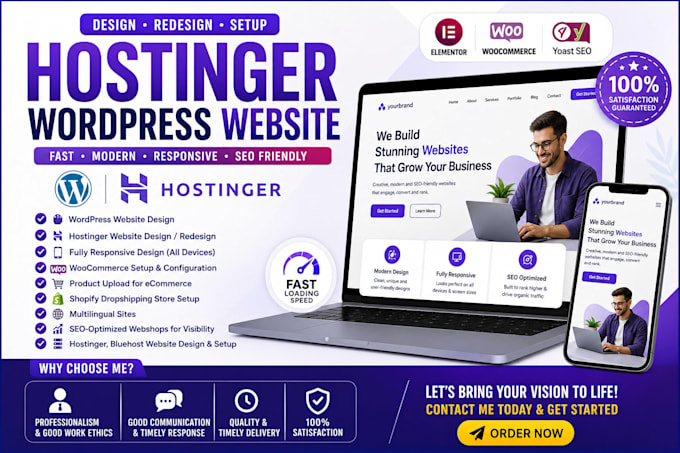 hostinger wordpress website, hostinger website design, hostinger ecommerce