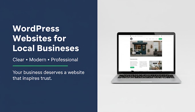 a professional wordpress website for your local business