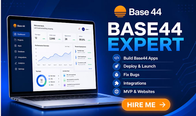 build, deploy, fix bugs, and integrate your base44 app