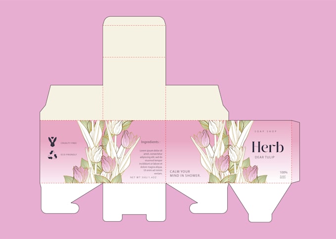 create a packaging box dieline, die cut, and cut lines template within 12 hours