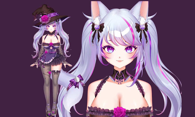 create live2d vtuber model and professional vtuber rigging