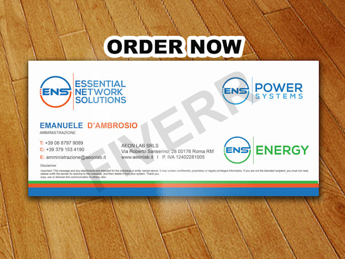 design professional modern email signature