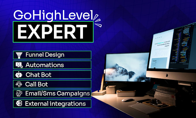 setup gohighlevel CRM, go high level automation, funnel, vapi ai expert