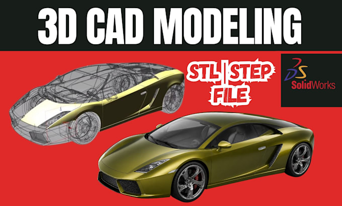 create 3d cad model and design functional stl step file for cnc printing