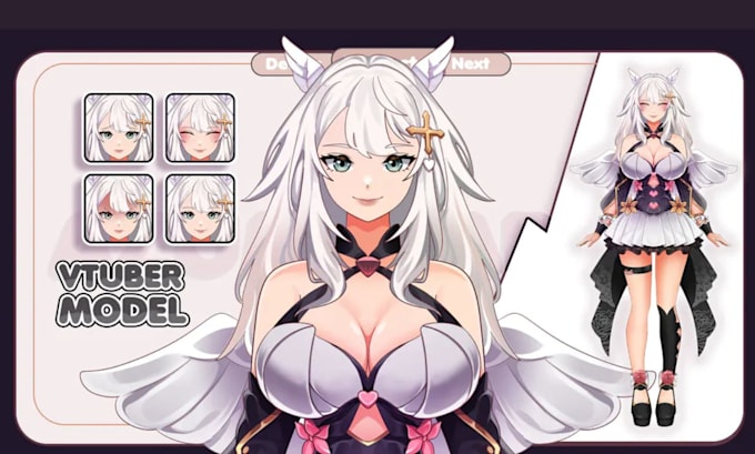 create live2d vtuber model anime vtuber commission live2d model live2d rigging