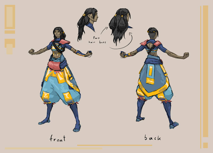 draw and illustrate, characters and storyboards