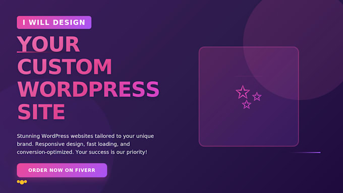 design clean and responsive wordpress website