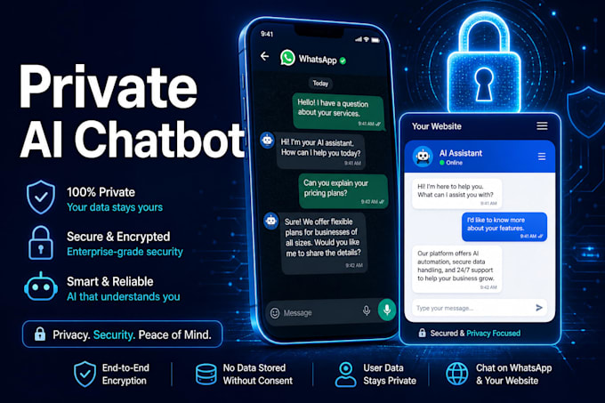 build a private ai chatbot for your website, app