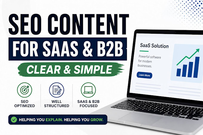 write SEO optimized and b2b software articles