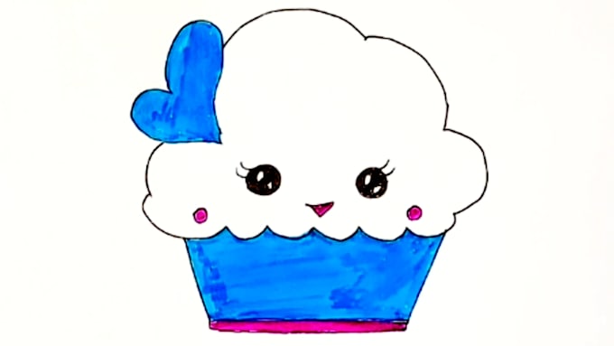 cute kids hand drawn illustrations