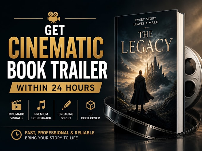 create custom cinematic ai book trailer video