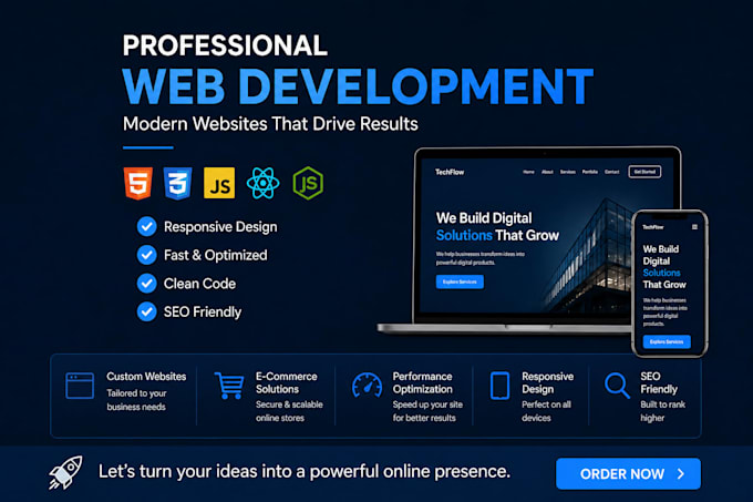 full stack web development react, node, python, apis