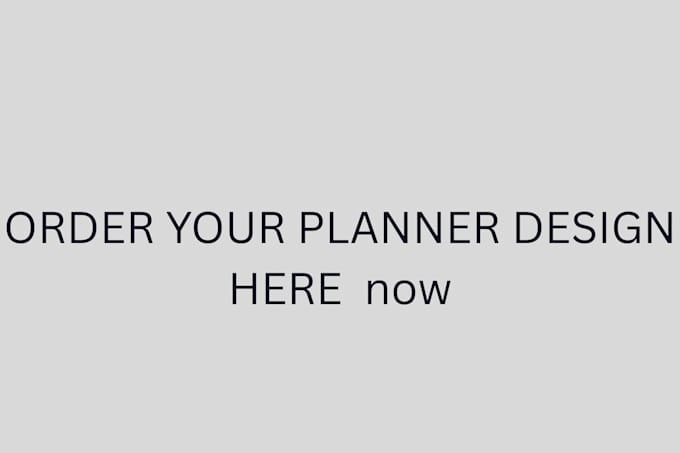 design a yearly planner