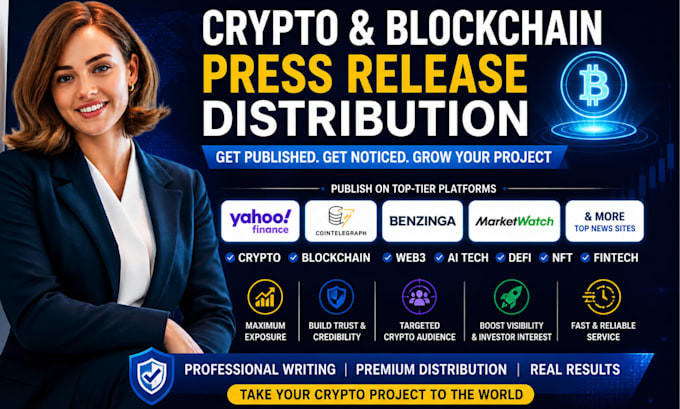 crypto press release distribution blockchain PR web3 news publishing