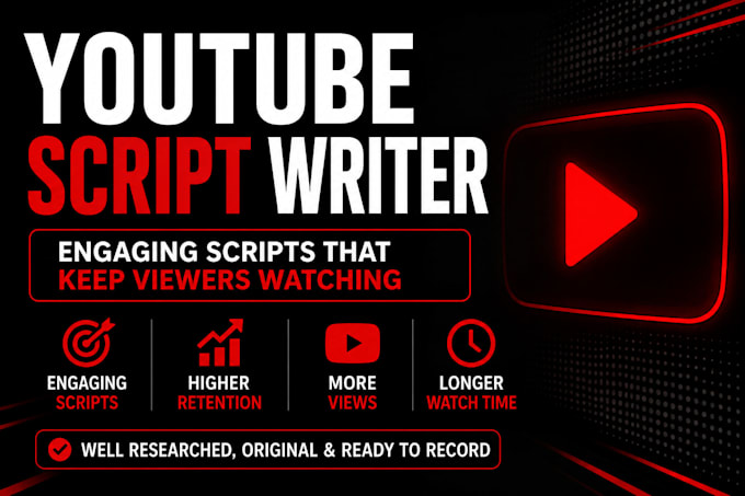 write high retention youtube scripts for your channel