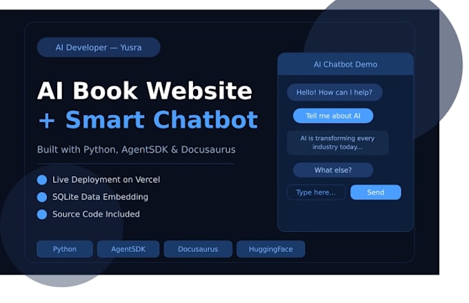 build an ai book website with chatbots