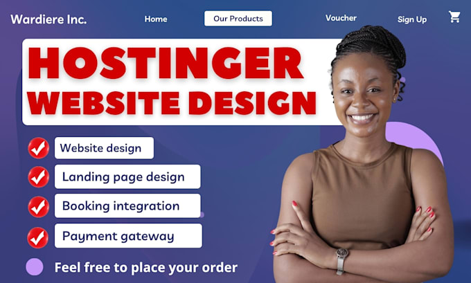 hostinger website design hostinger wordpress website, landing page, migration