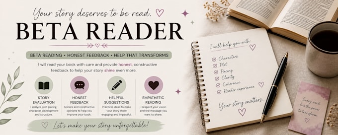 be your beta reader and give honest feedback