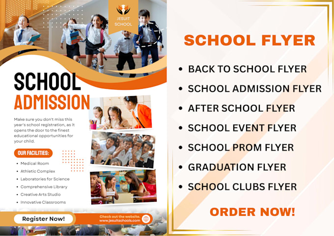design a professional school flyer