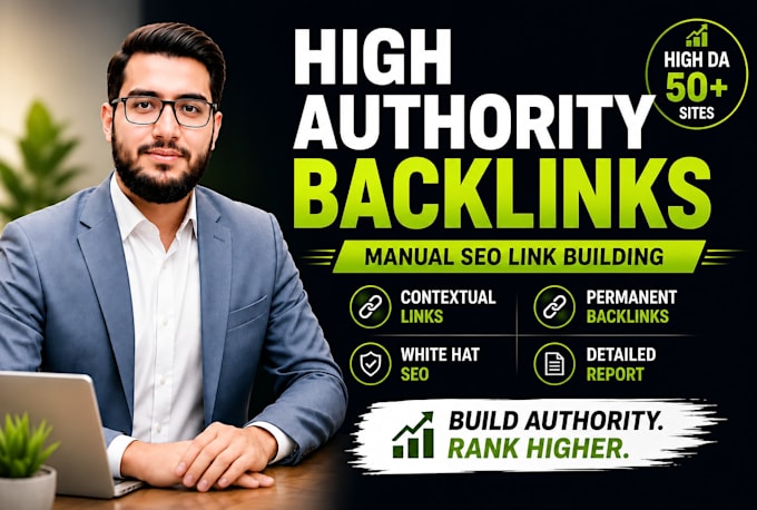 build manual high authority backlinks on high DR SEO sites